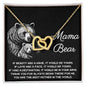 To My Mama Bear My Destination is In Your Arms Interlocking Hearts Necklace - Mallard Moon Gift Shop