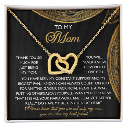 To My Mom – You Are Also My Best Friend – Heartfelt Necklace Gift of Appreciation and Love - Mallard Moon Gift Shop