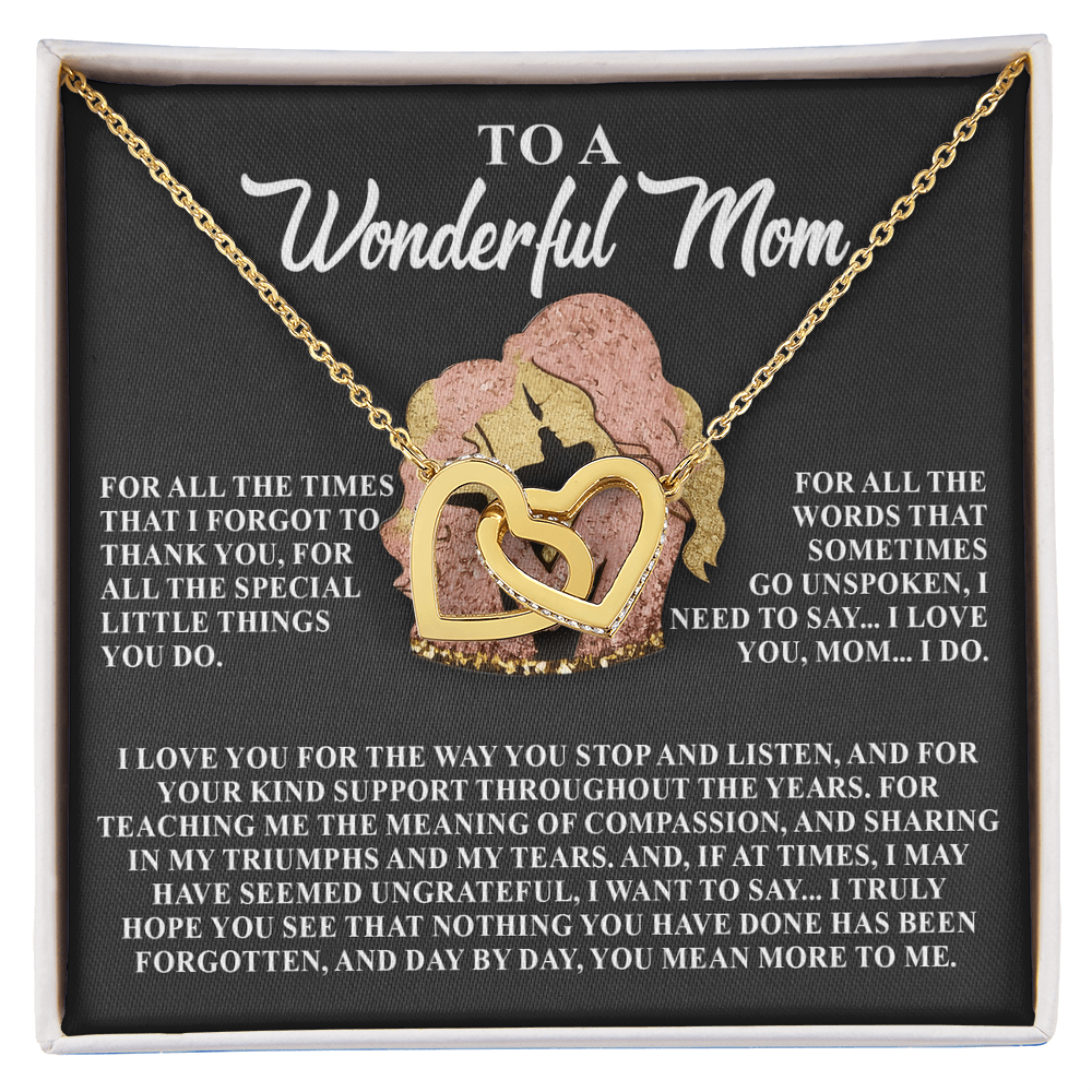 To a Wonderful Mom – Day by Day, You Mean More to Me– Jewelry Gift with Loving Message - Mallard Moon Gift Shop