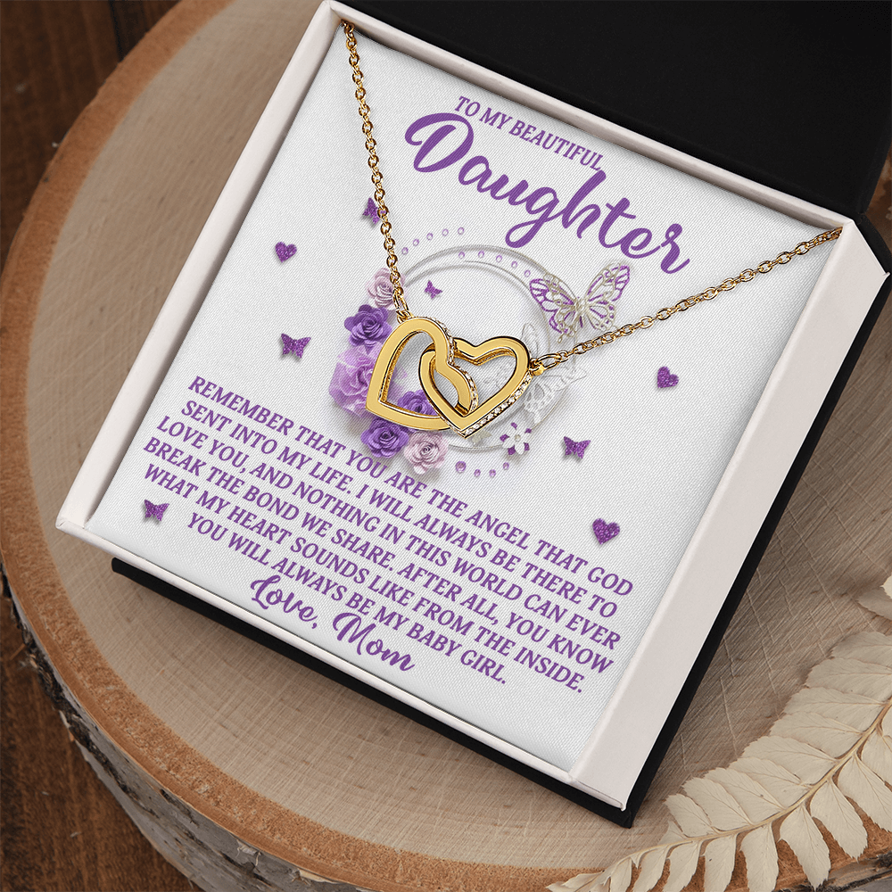 Daughter Gift from Mom – You Are the Angel God Sent Into My Life –Necklace With Message Card and Jewelry - Mallard Moon Gift Shop