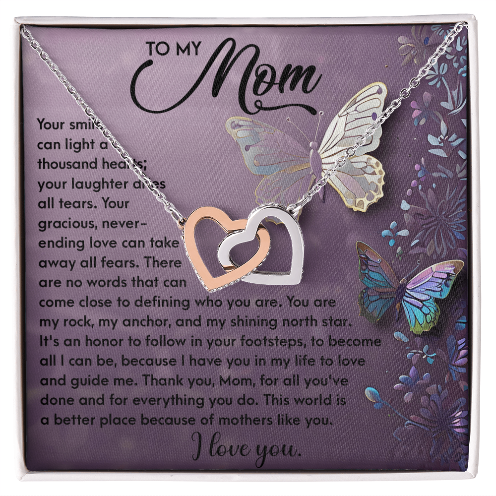 To My Mom – You Are My Rock, My Anchor, and My Shining North Star – Necklace Gift of Love and Gratitude - Mallard Moon Gift Shop