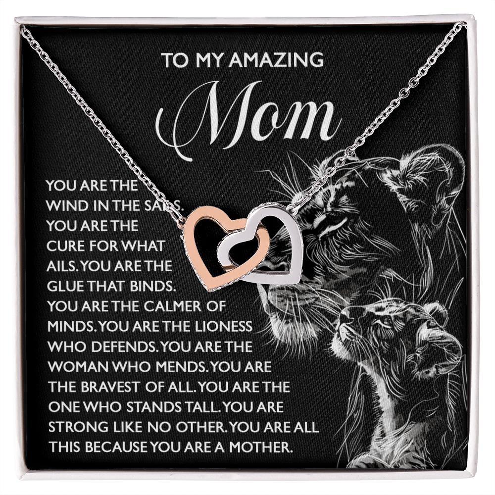To My Amazing Mom – You Are the Wind in the Sails – Bold and Beautiful Tribute Mother's Day Birthday Necklace Gift - Mallard Moon Gift Shop