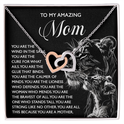 To My Amazing Mom – You Are the Wind in the Sails – Bold and Beautiful Tribute Mother's Day Birthday Necklace Gift - Mallard Moon Gift Shop
