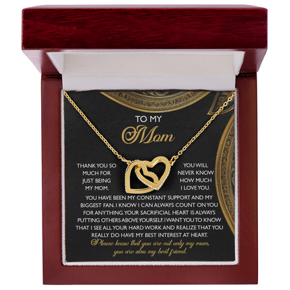 To My Mom – You Are Also My Best Friend – Heartfelt Necklace Gift of Appreciation and Love - Mallard Moon Gift Shop