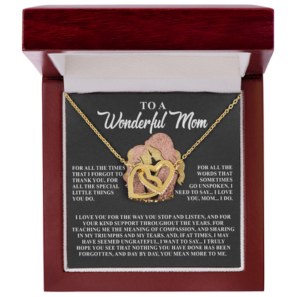 To a Wonderful Mom – Day by Day, You Mean More to Me– Jewelry Gift with Loving Message - Mallard Moon Gift Shop