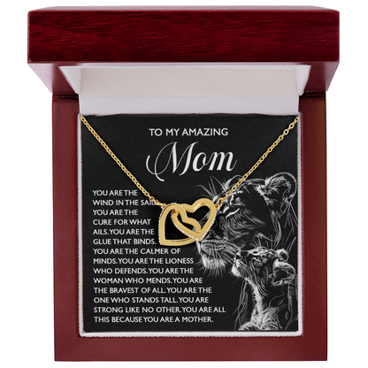 To My Amazing Mom – You Are the Wind in the Sails – Bold and Beautiful Tribute Mother's Day Birthday Necklace Gift - Mallard Moon Gift Shop