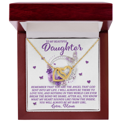 Daughter Gift from Mom – You Are the Angel God Sent Into My Life –Necklace With Message Card and Jewelry - Mallard Moon Gift Shop