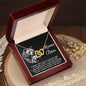 To My Mama Bear My Destination is In Your Arms Interlocking Hearts Necklace - Mallard Moon Gift Shop