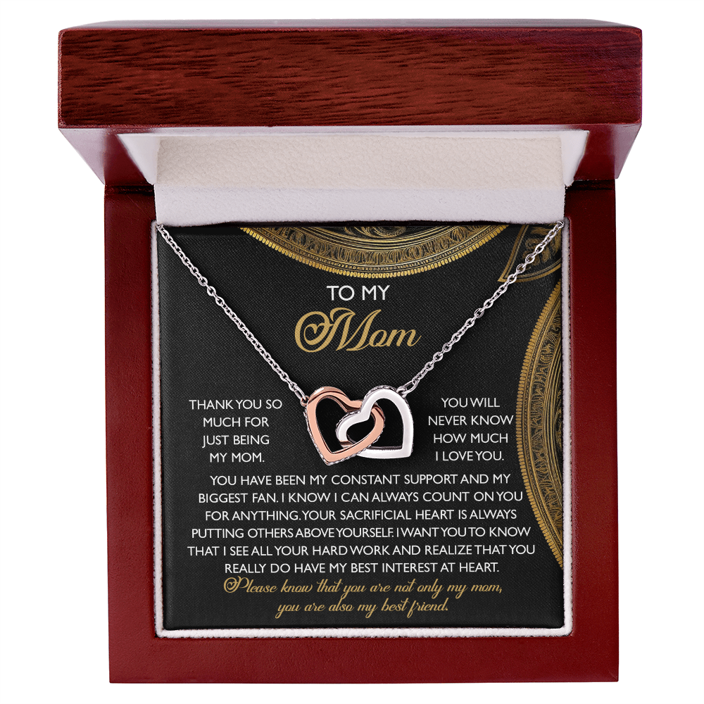 To My Mom – You Are Also My Best Friend – Heartfelt Necklace Gift of Appreciation and Love - Mallard Moon Gift Shop