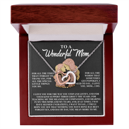 To a Wonderful Mom – Day by Day, You Mean More to Me– Jewelry Gift with Loving Message - Mallard Moon Gift Shop