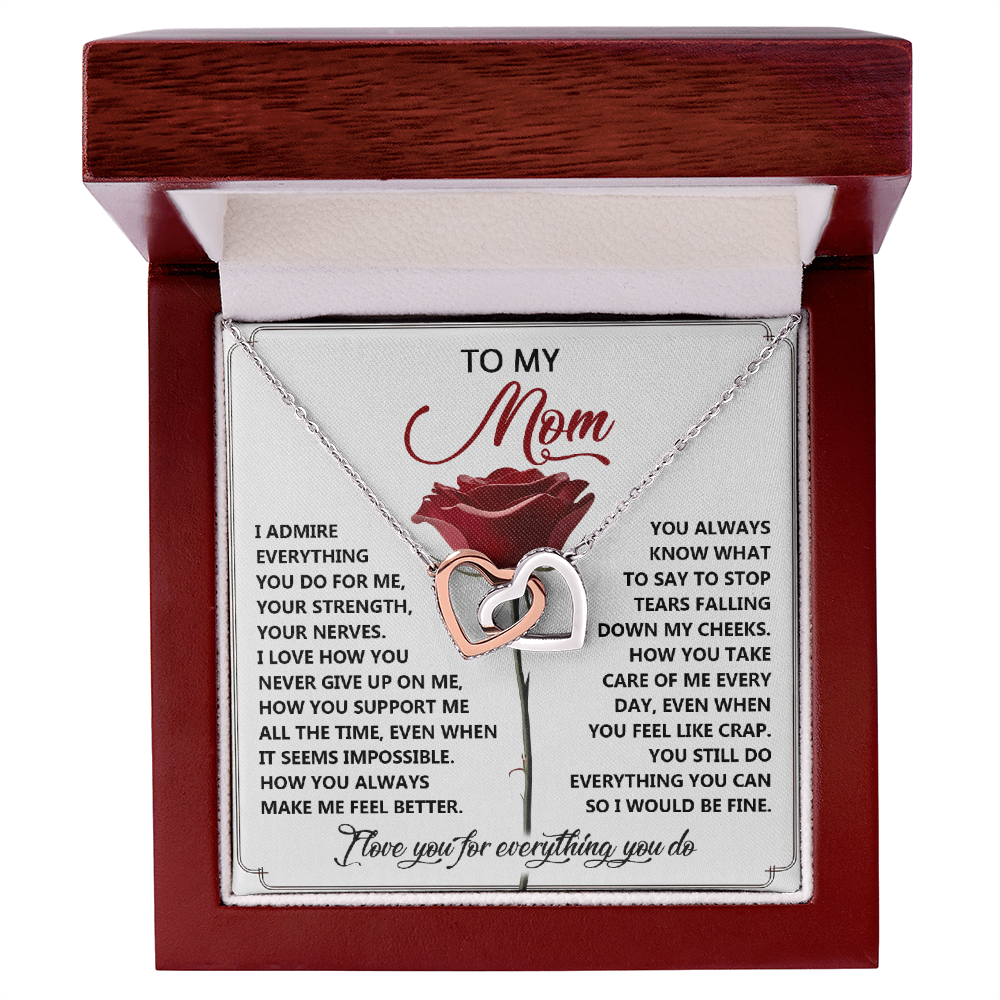 To My Mom - Everything You Do - Honest and Heartfelt Necklace Gift of Gratitude - Mallard Moon Gift Shop