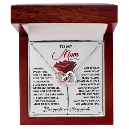 To My Mom - Everything You Do - Honest and Heartfelt Necklace Gift of Gratitude - Mallard Moon Gift Shop