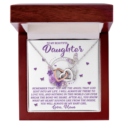 Daughter Gift from Mom – You Are the Angel God Sent Into My Life –Necklace With Message Card and Jewelry - Mallard Moon Gift Shop