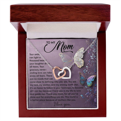 To My Mom – You Are My Rock, My Anchor, and My Shining North Star – Necklace Gift of Love and Gratitude - Mallard Moon Gift Shop