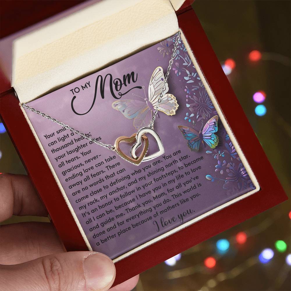 To My Mom – You Are My Rock, My Anchor, and My Shining North Star – Necklace Gift of Love and Gratitude - Mallard Moon Gift Shop