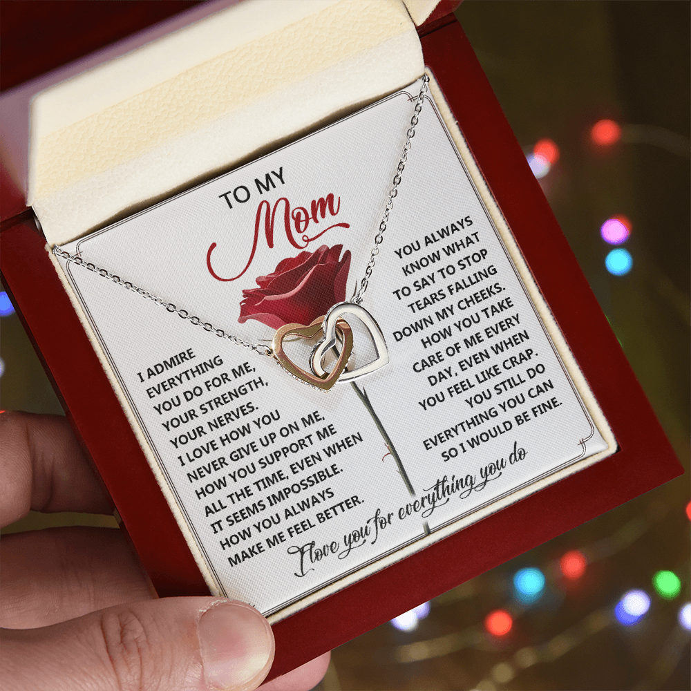 To My Mom - Everything You Do - Honest and Heartfelt Necklace Gift of Gratitude - Mallard Moon Gift Shop