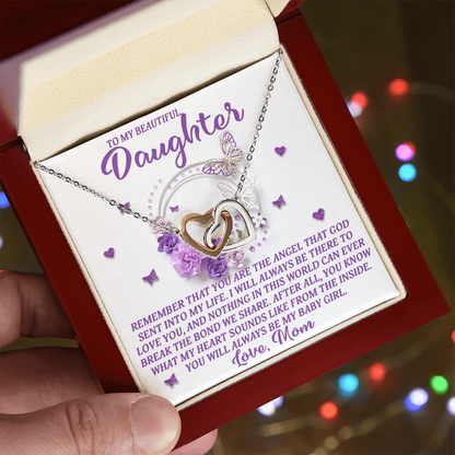 Daughter Gift from Mom – You Are the Angel God Sent Into My Life –Necklace With Message Card and Jewelry - Mallard Moon Gift Shop