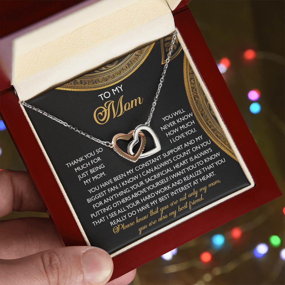 To My Mom – You Are Also My Best Friend – Heartfelt Necklace Gift of Appreciation and Love - Mallard Moon Gift Shop