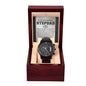 To My Incredible Stepdad You Are A Bright Spot in My Life Black Chronograph Watch - Mallard Moon Gift Shop