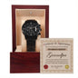 Certificate of Appreciation for the World's Greatest Grandpa Black Chronograph Watch - Mallard Moon Gift Shop