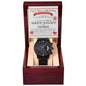 Groom Wedding Day Gift - Date Night - Black Chronograph Watch - Mallard Moon Gift Shop