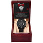 Best Man Wedding Proposal - Do You Want the Job - Black Chronograph Watch - Mallard Moon Gift Shop