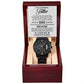 To My Wonderful Father You Are My Guiding Light Black Chronograph Watch - Mallard Moon Gift Shop