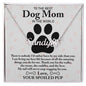 Personalized Pawprint Name Necklace for Dog Mom - Mallard Moon Gift Shop
