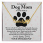 Personalized Pawprint Name Necklace for Dog Mom - Mallard Moon Gift Shop