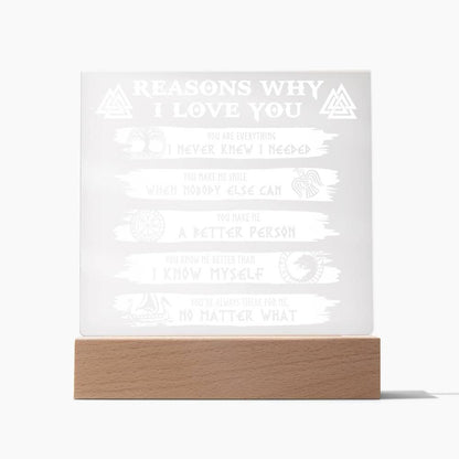 Reasons Why-Everything I Needed-Acryic Acrylic Plaque - Mallard Moon Gift Shop
