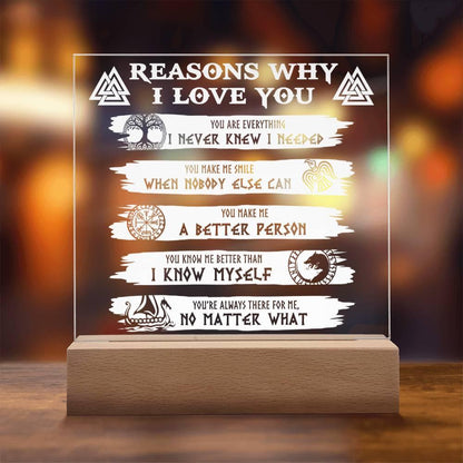 Reasons Why-Everything I Needed-Acryic Acrylic Plaque - Mallard Moon Gift Shop