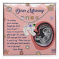 Dear Mommy I Am On My Way Baby Feet Engraved Name Charm Pendant Necklace with Birthstone - Mallard Moon Gift Shop