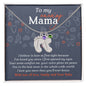 To My Amazing Mama I Believe in Love at First Sight Engraved Name Baby Feet Pendant Necklace with Birthstone - Mallard Moon Gift Shop