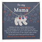 To My Amazing Mama I Believe in Love at First Sight Engraved Name Baby Feet Pendant Necklace with Birthstone - Mallard Moon Gift Shop