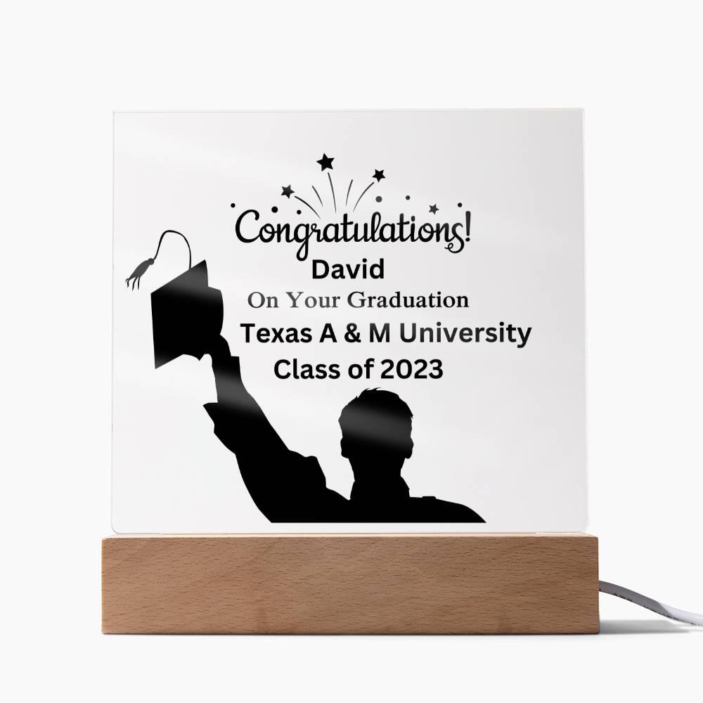 Custom Graduation Acrylic Plaque - Mallard Moon Gift Shop