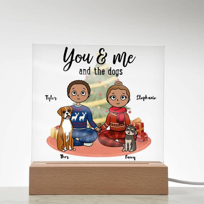 Dog Lover Christmas Personalized Acrylic Plaque - Mallard Moon Gift Shop