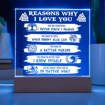 Reasons Why-Everything I Needed-Acryic Acrylic Plaque - Mallard Moon Gift Shop