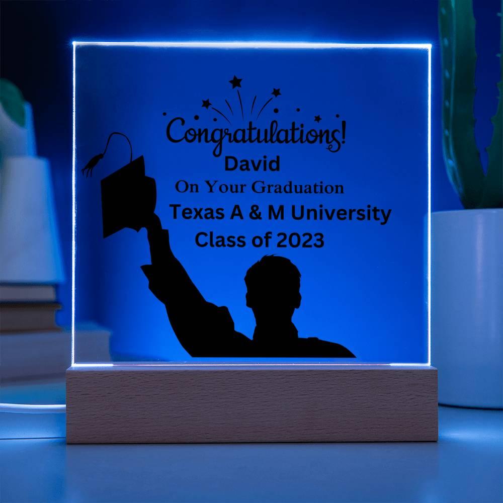 Custom Graduation Acrylic Plaque - Mallard Moon Gift Shop