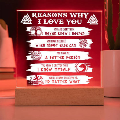 Reasons Why-Everything I Needed-Acryic Acrylic Plaque - Mallard Moon Gift Shop