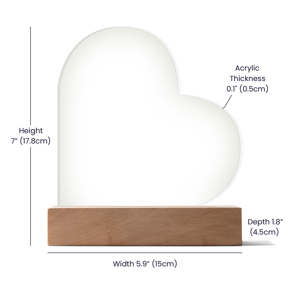 To My Mom – Heart-Shaped Sunflower Acrylic Plaque from Daughter | A Sweet Gift from God - Mallard Moon Gift Shop