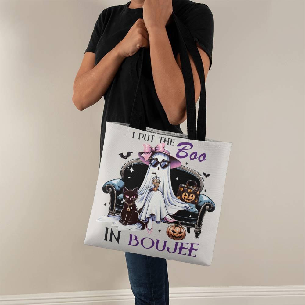 Halloween Tote Bag - I Put the Boo in the Boujee - Mallard Moon Gift Shop