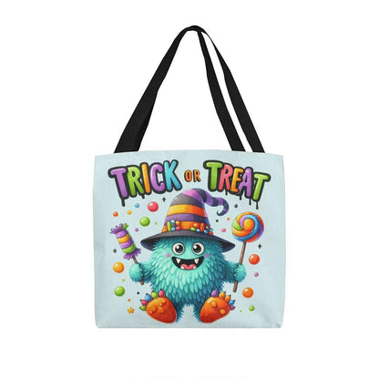 Trick or Treat Candy Monster Halloween Tote Bag - Mallard Moon Gift Shop