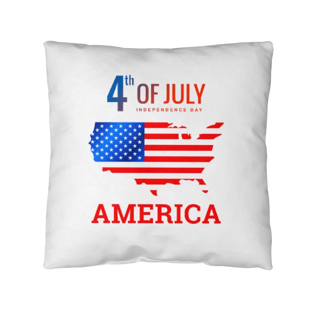 Fourth of July in America Comfy Indoor-Outdoor Pillow - Mallard Moon Gift Shop