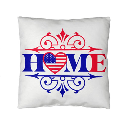 Home Patriotic Indoor-Outdoor Pillow - Mallard Moon Gift Shop