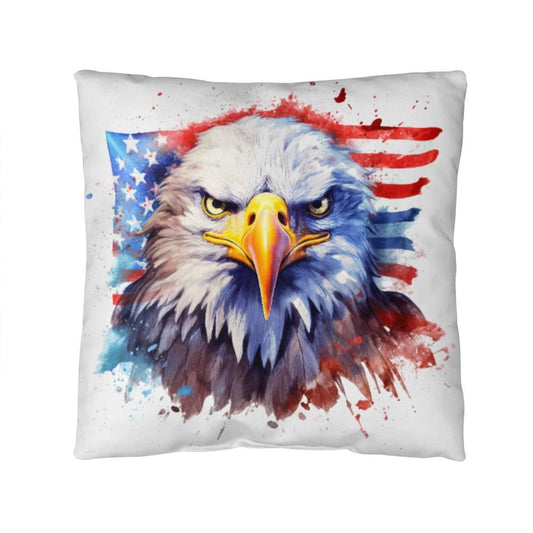 Patriotic Eagle Comfy Indoor-Outdoor Pillow - Mallard Moon Gift Shop