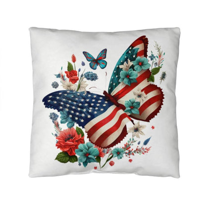 Butterfly Bouquet Patriotic Indoor-Outdoor Pillow - Mallard Moon Gift Shop