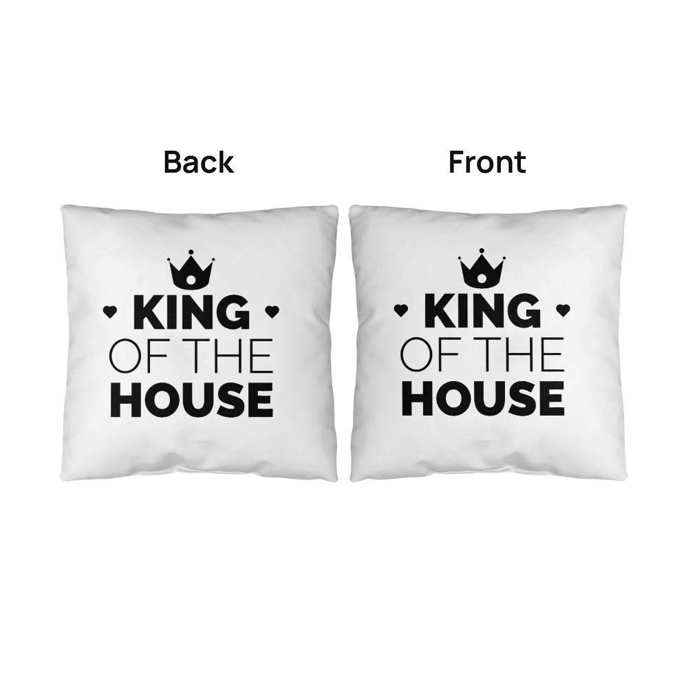 Dad King of the House Indoor Outdoor Pillow - Mallard Moon Gift Shop