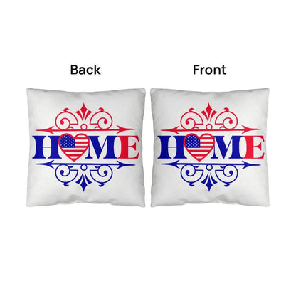 Home Patriotic Indoor-Outdoor Pillow - Mallard Moon Gift Shop