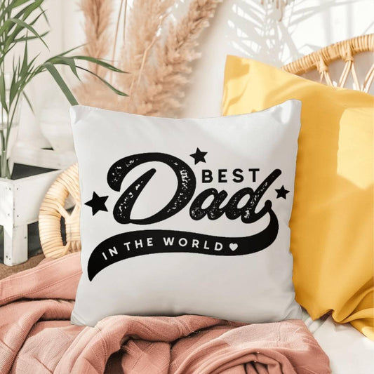 Best Dad Comfy Indoor-Outdoor Pillow - Mallard Moon Gift Shop