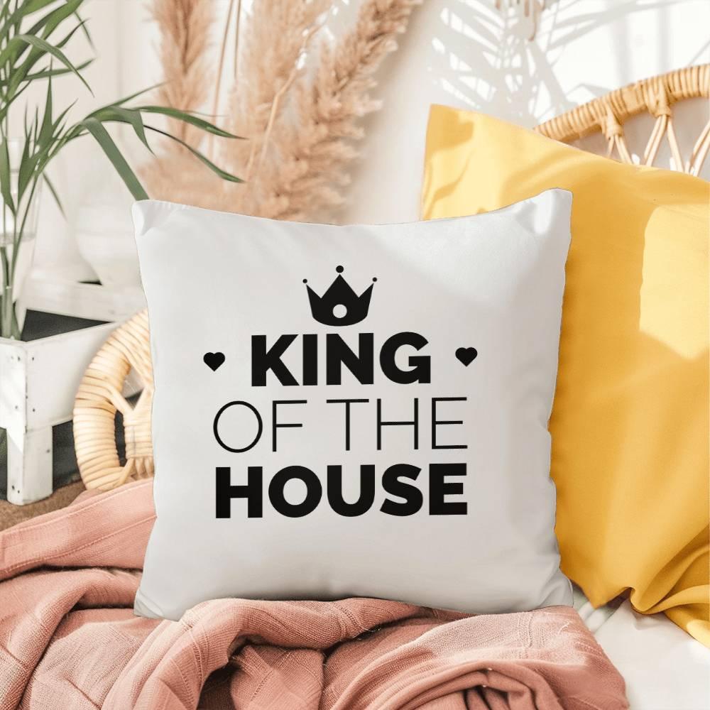 Dad King of the House Indoor Outdoor Pillow - Mallard Moon Gift Shop